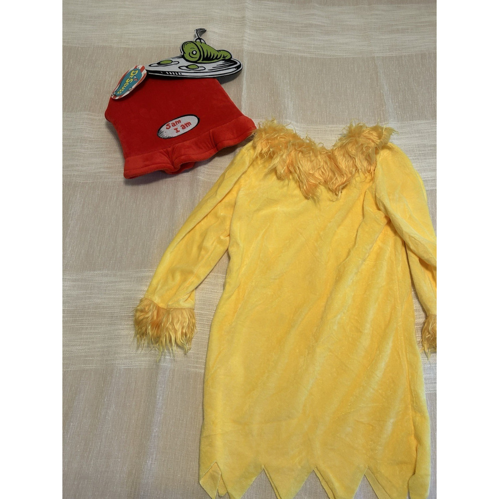 Sam I Am Size XS Child 3‎ piece Costume Halloween Dr Seuss Green Eggs Ham Kids